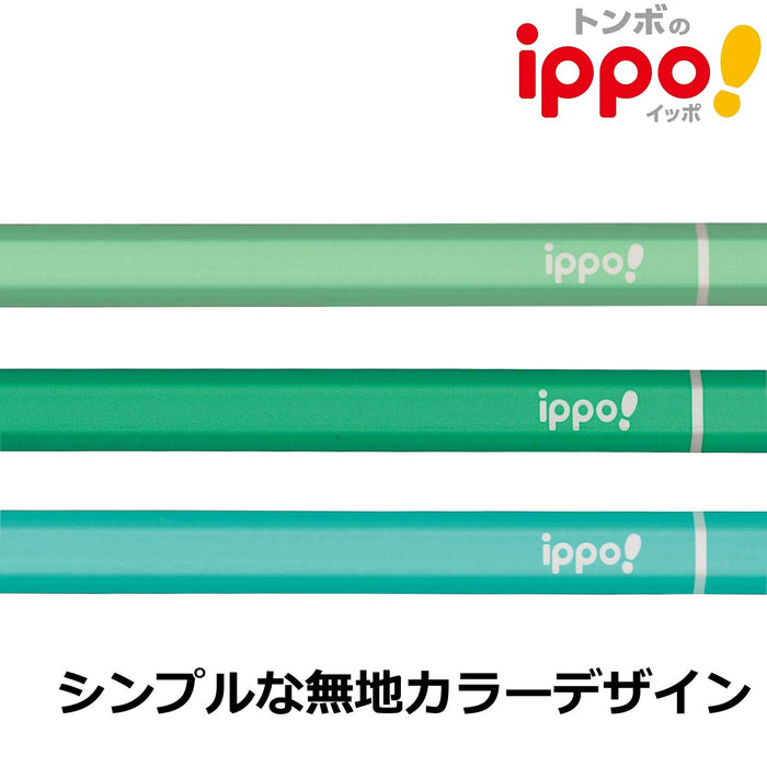 Tombow Ippo 繪圖鉛筆 4B 純綠色，適合藝術和素描