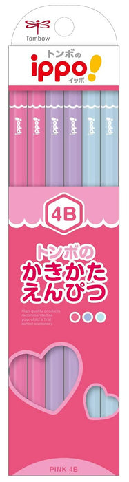 Tombow Ippo! 4B Drawing Pencil in Plain Pink - Kb-Kpw04-4B