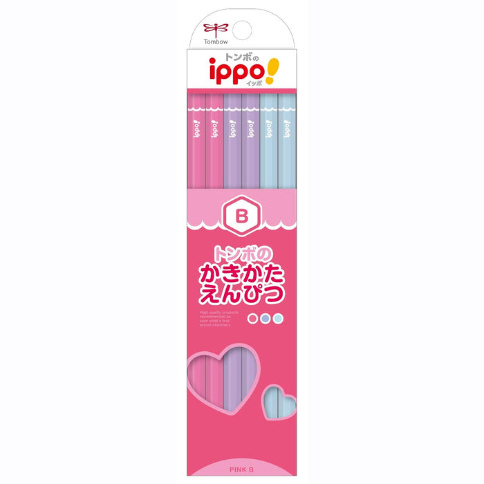 Tombow Ippo Drawing Pencil B Smooth Writing Plain Pink