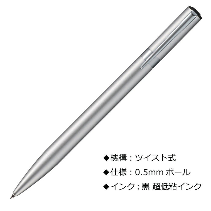 Tombow Zoom L105 银色油性圆珠笔 0.5 Tombow 铅笔 FLB-111A