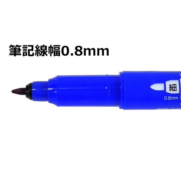 Tombow Mono Twin 油性铅笔 特细 E 蓝色 10 支装