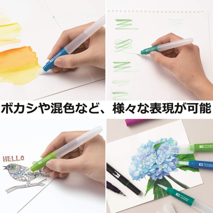 Tombow 扁平水彩笔铅笔非常适合艺术品 - WB-FL 系列