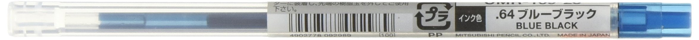 三菱鉛筆 Uni 凝膠原子筆藍色黑色 0.28 毫米筆芯適合款式 UMR10928.64