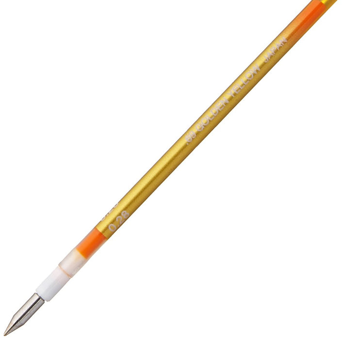 Mitsubishi Pencil Uni Gel Ballpoint Pen Refill Style Fit Golden Yellow 0.28mm