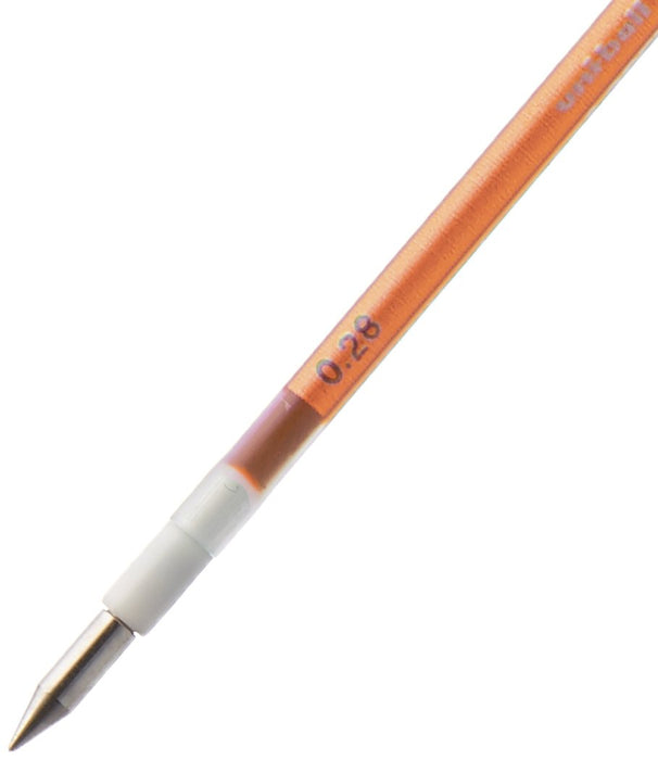 Mitsubishi Pencil Uni Gel Ballpoint Pen Refill 0.28mm Orange Style Fit