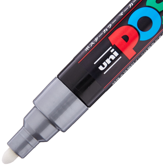 三菱铅笔 Uni Posca 中号圆芯银色 1.8-2.5mm PC-5M.26