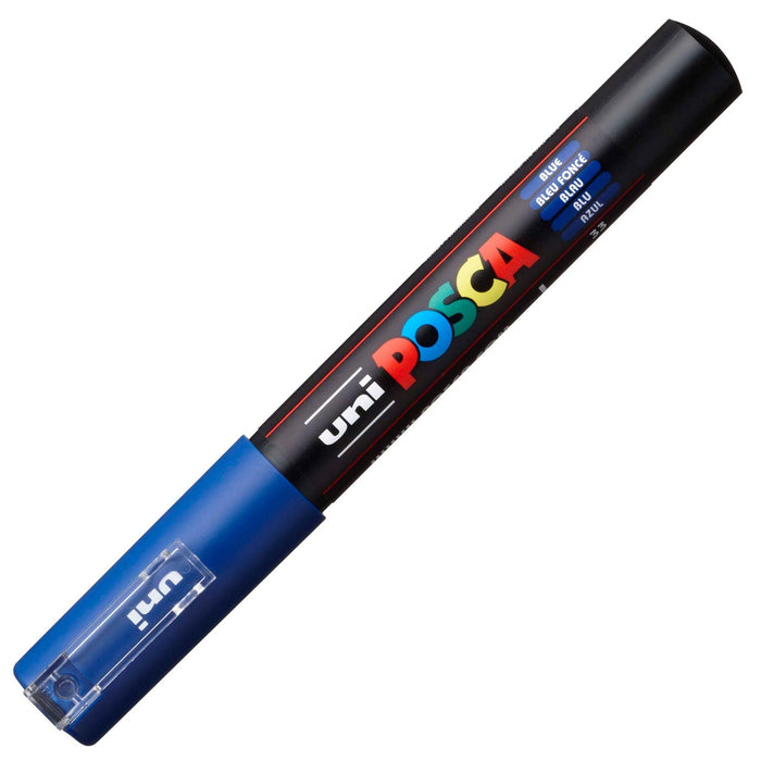 Mitsubishi Pencil Uni Extra Fine Blue Marker - Water-Based Pigment Uniposca Pc1M.33