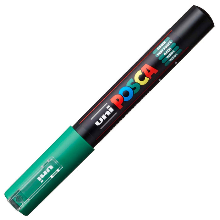 Mitsubishi Pencil Uni Water-Based Extra Fine Green Pigment Marker Pc1M.6