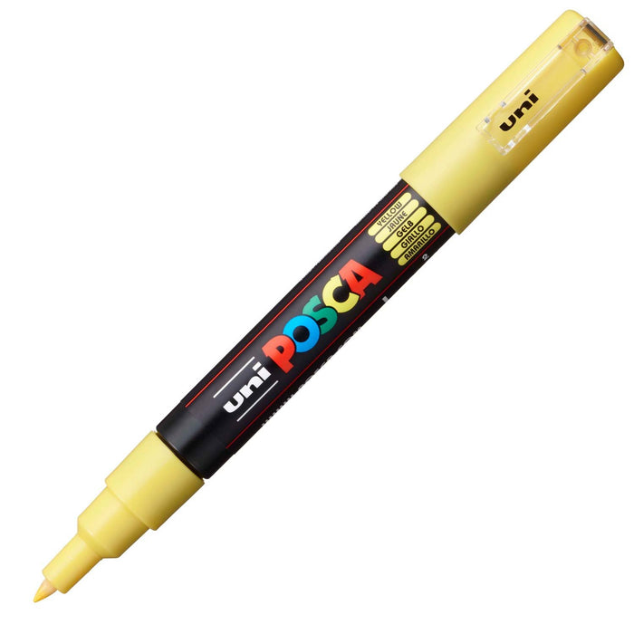 Mitsubishi Pencil Uni Water-Based Yellow Pigment Marker - Extra Fine Uniposca Pc1M.2