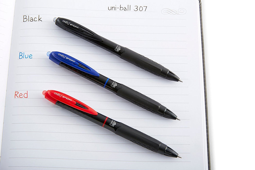 Mitsubishi Pencil Uni-Ball 307 Rt 0.7mm Pack of 9 - Durable Writing Pens