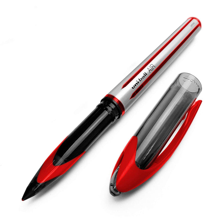 Mitsubishi Pencil Uni-Ball Air Medium 0.7mm Red Ballpoint Pen 3-Pack