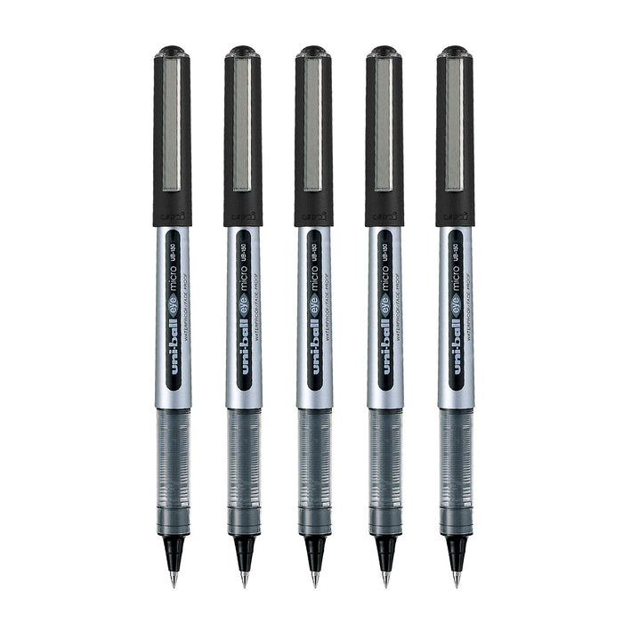 Mitsubishi Pencil Uni-Ball Eye Black Ball Point Pen Pack of 5