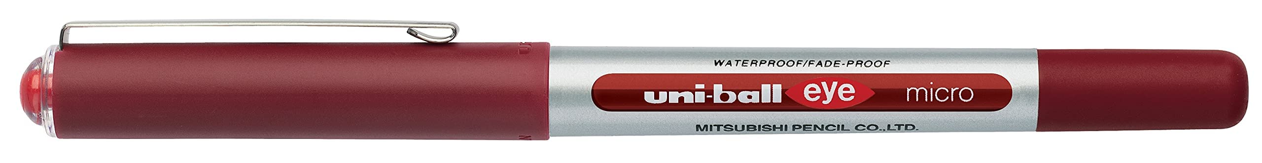 三菱铅笔 Uni-Ball Eye Micro UB-150 4 支装混合颜色 - 黑色 蓝色 红色 绿色