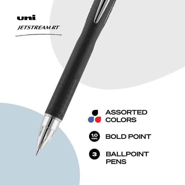 Mitsubishi Pencil Uni-Ball Jetstream RT Ballpoint Pen Refill 3-Count