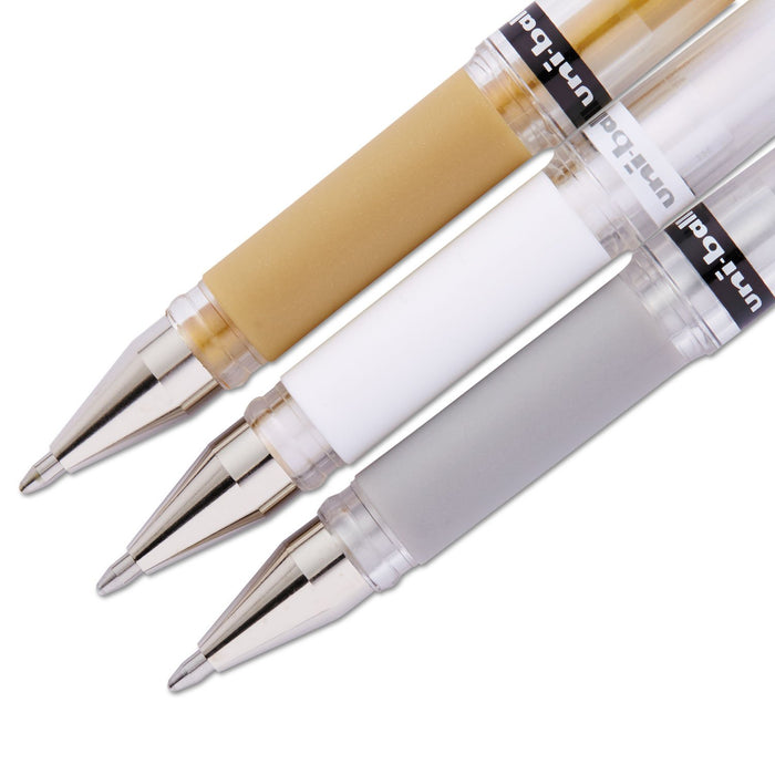 Mitsubishi Pencil Uni-Ball Impact Bold 1.0mm Gel Pen Pack of 3