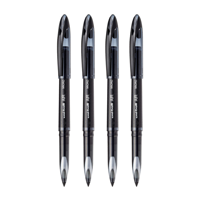 Mitsubishi Pencil Uniball Air Micro Pen Set of 4 Black UBA 188 M