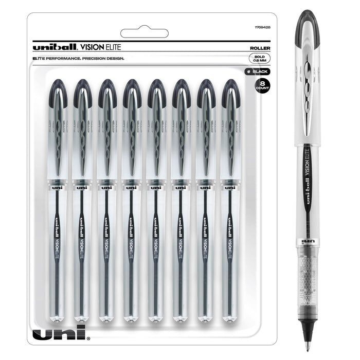 Mitsubishi Pencil Uniball Vision Elite Ballpoint Pen 8 Count