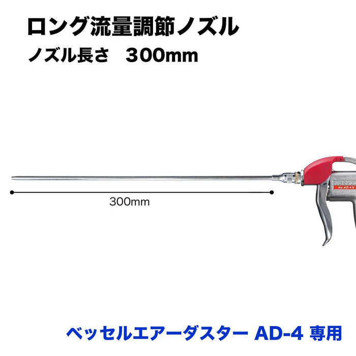 容器空氣除塵器 AD-4，附 LJ-300 長流量調整替換噴嘴