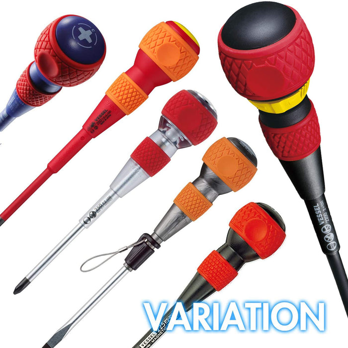 Vessel Ball Grip Driver 6x150 with Shaft Cover - Premium Quality Vessel Tools