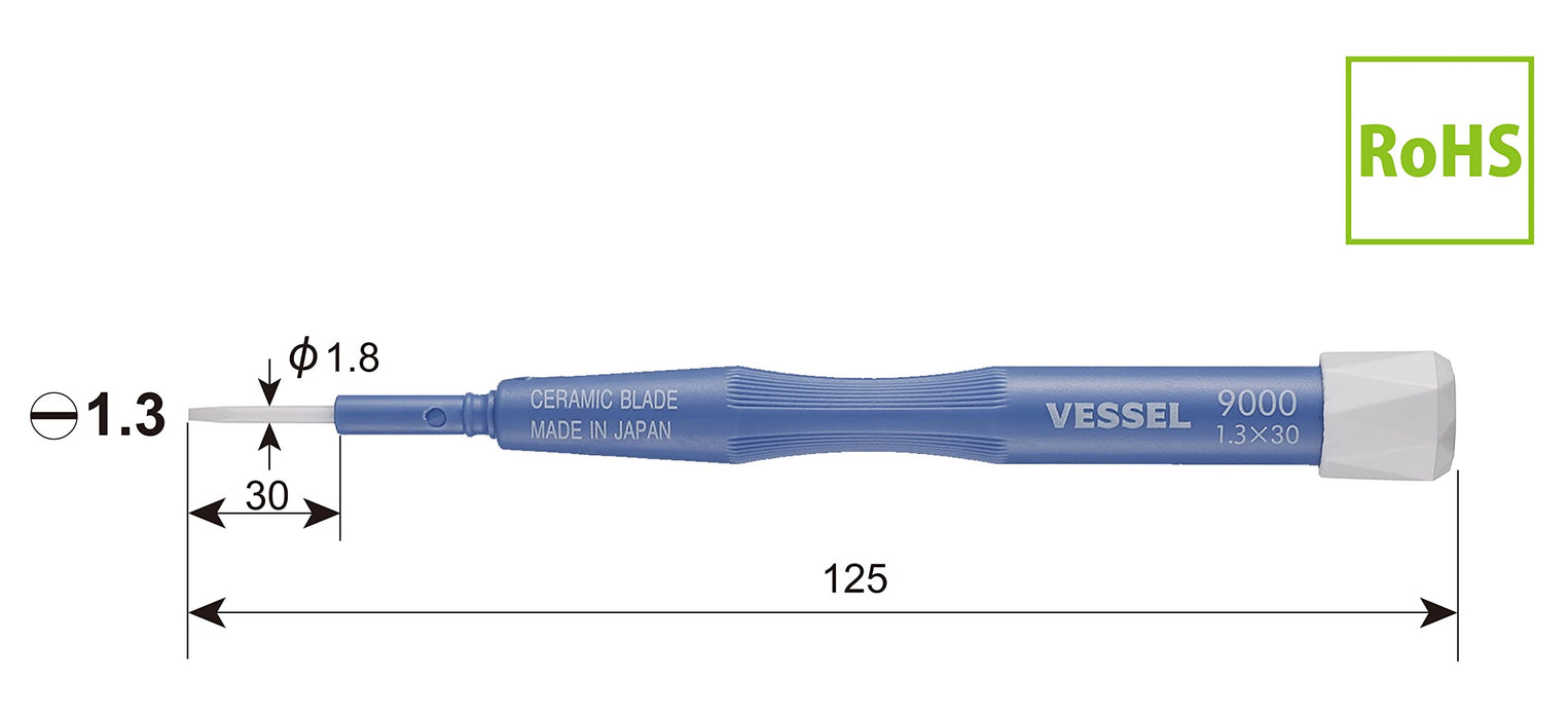 Vessel 陶瓷调节驱动器 1.3x30 9000 - Vessel 高品质精密工具