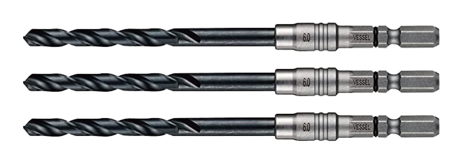 Vessel Ironwork Cushion Drill Bit Set 6.0mm Set of 3 AMD3S-6.0 Vessel