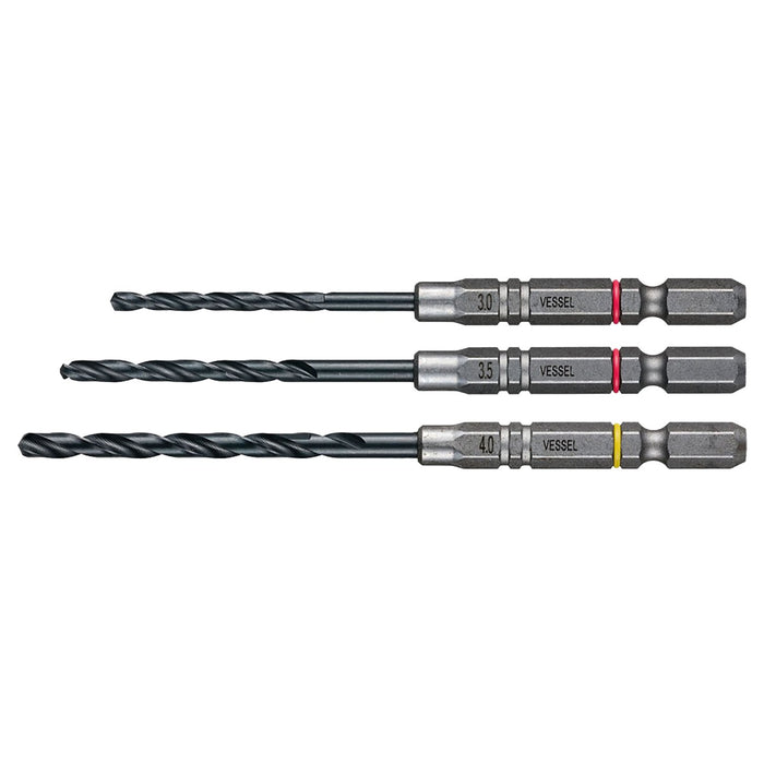 Vessel Cushion Drill Ironwork Drill Bit Set of 3 - 3.0 3.5 4.0mm AMD3S-2