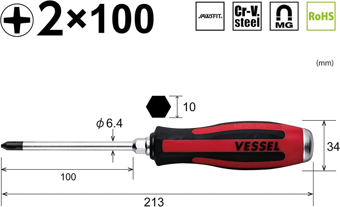 Vessel Megadora 穿透驱动器 +2x100 带 S 挂钩 - S930 系列