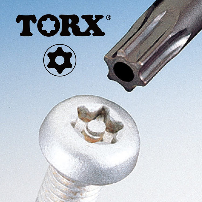 Vessel Power Grip Torx T27H 螺絲起子 - 防篡改 120mm 5400Tx Vessel 系列