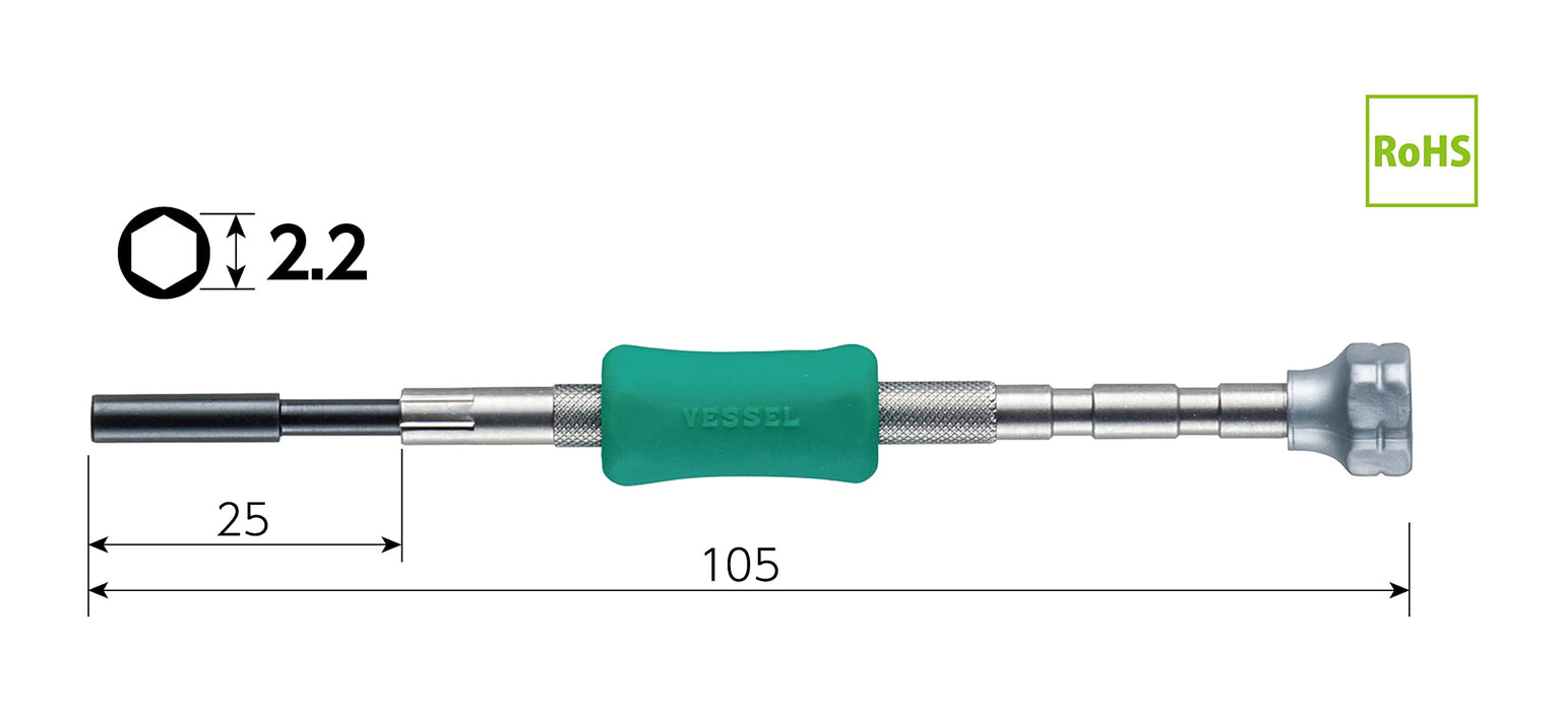 Vessel TD-52 精密螺母起子 H2.2 品质设计专业工具