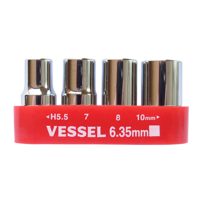 Vessel TD-BS4 Replacement Bit Set Box - High-Quality Tools