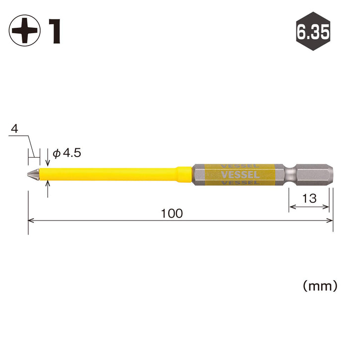 Vessel 40V Compatible Gosai Bit Covered with Tube 1 Piece - Gsc161100