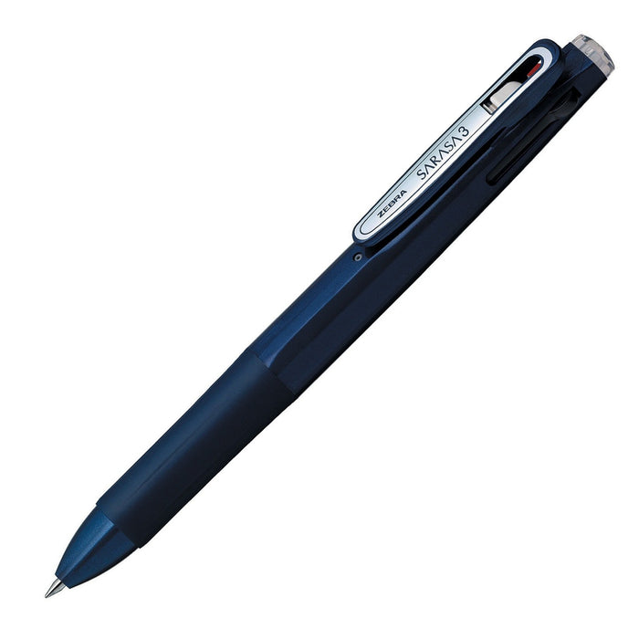 Zebra Sarasa 3B Navy Ballpoint Pen 3-Color 0.5mm 10-Pack