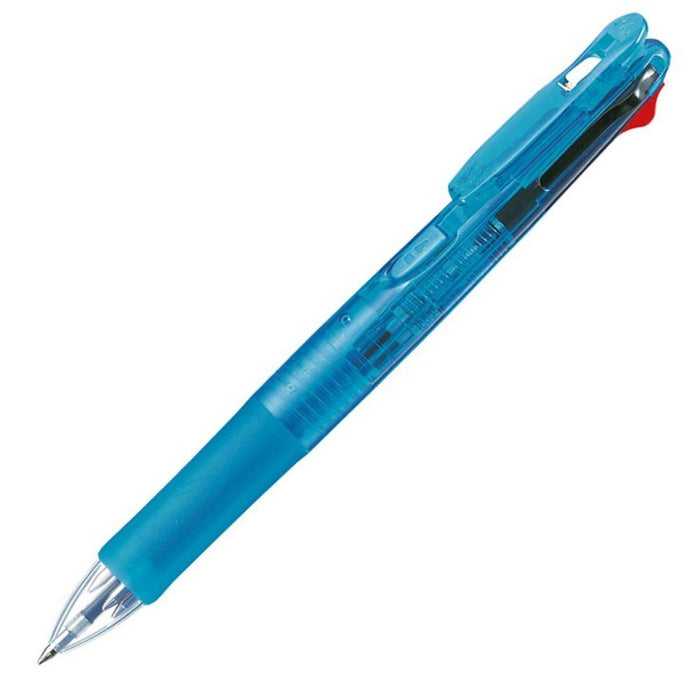 Zebra 10-Pack B-B4A3-LB 4-Color Ballpoint Pen Clip-On G4C Light Blue