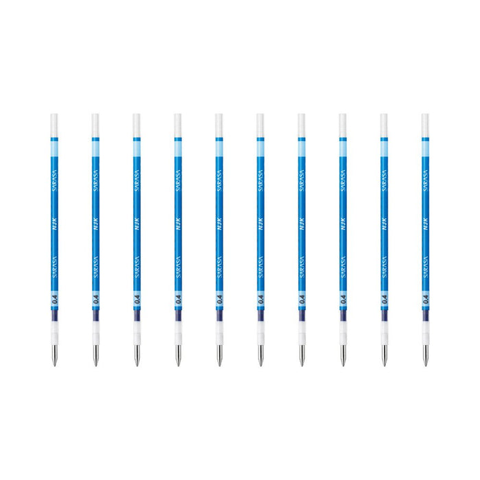 Zebra Sarasa Select 0.4 Cobalt Blue Ballpoint Pen Refill Pack of 10