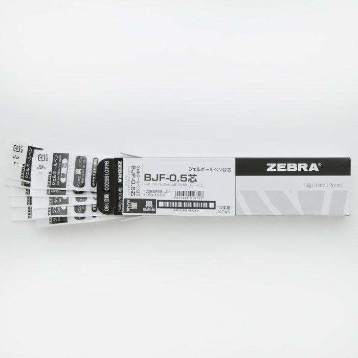 Zebra Sarasa Study Gel Ballpoint Pen 0.5mm Black Lead Refill 10 Pieces