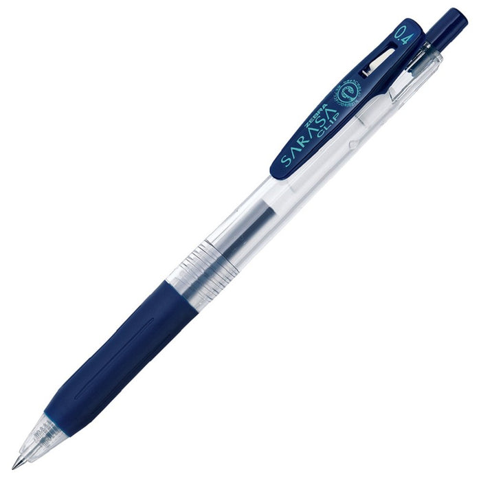 Zebra Sarasa Clip 0.4 Gel Ballpoint Pen in Blue Black 10 Pieces Set