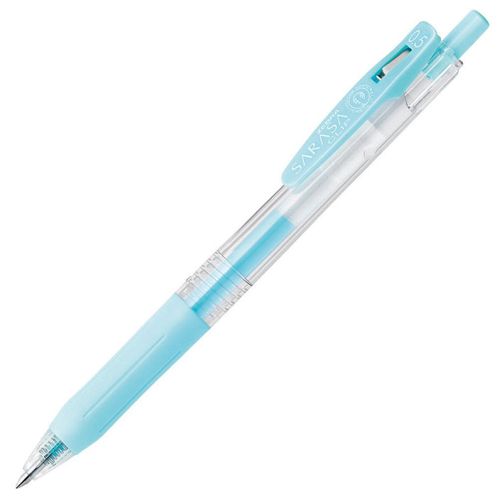 Zebra Sarasa Clip Gel Ballpoint Pen 0.5 Milk Blue Pack of 10