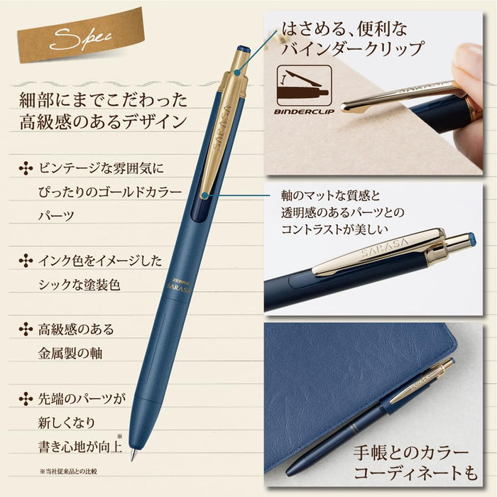 Zebra Sarasa Grand Gel Ballpoint 0.5mm Pen in Brown Gray - Zebra