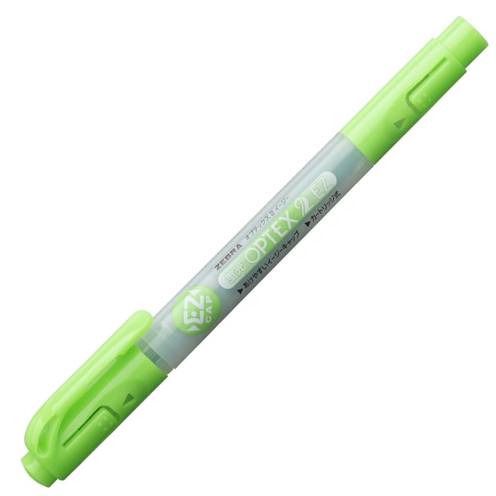 Zebra Optex 2 EZ Green Highlighter Set 10 Pieces B-WKT11-G Series