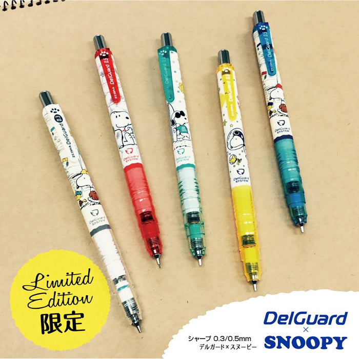 Zebra Delguard Limited Snoopy Red Mechanical Pencil 0.5mm P-Ma89-Sn2-R