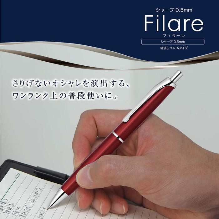 Zebra Mechanical Pencil Fillare 0.5 Premium Red P-Ma70-R Writing Tool