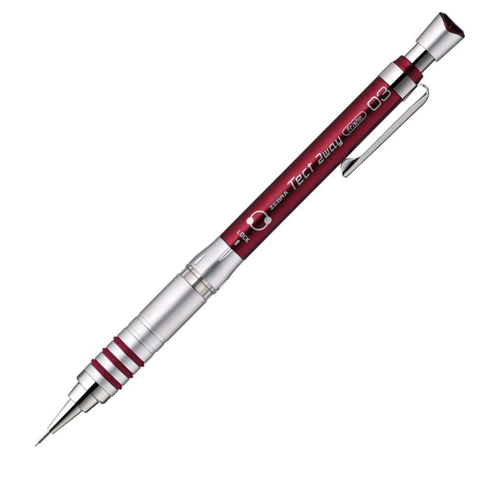 Zebra B-MAS41-R 10-Piece Tect Two Way Red Mechanical Pencil 0.3mm