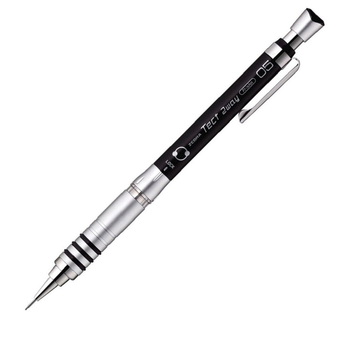 Zebra Tect Two-Way 0.5 Black Mechanical Pencil MA41-BK for Precision Writing