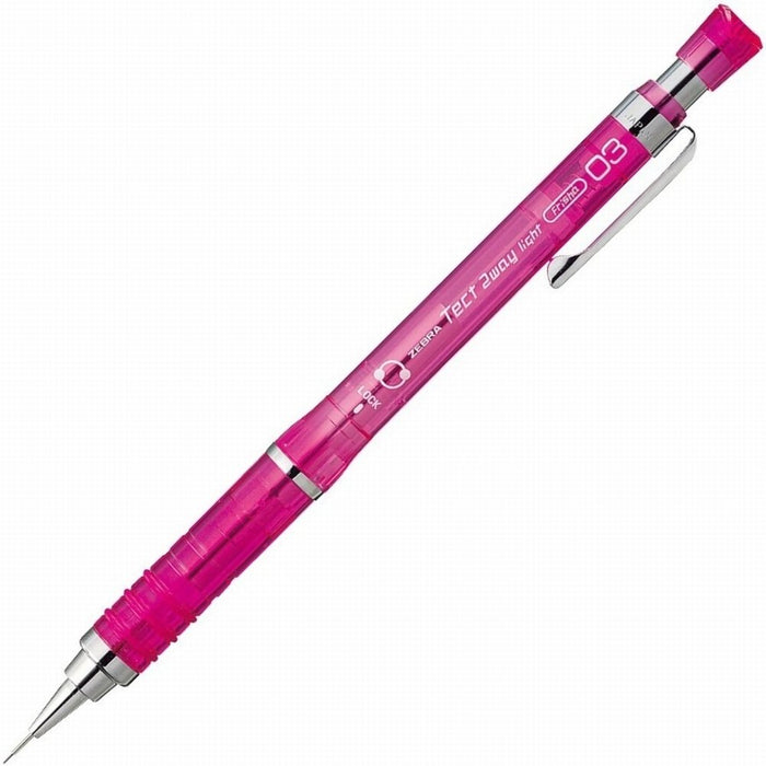 Zebra Tect Two-Way Light Pink Mechanical Pencil 0.3 - Mas42-P