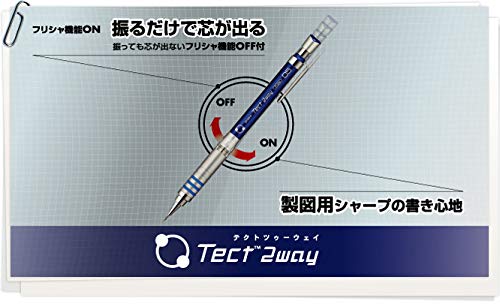 Zebra Tect Two Way Light Mechanical Pencils 0.5 mm White 10 Pieces B-Ma42-W