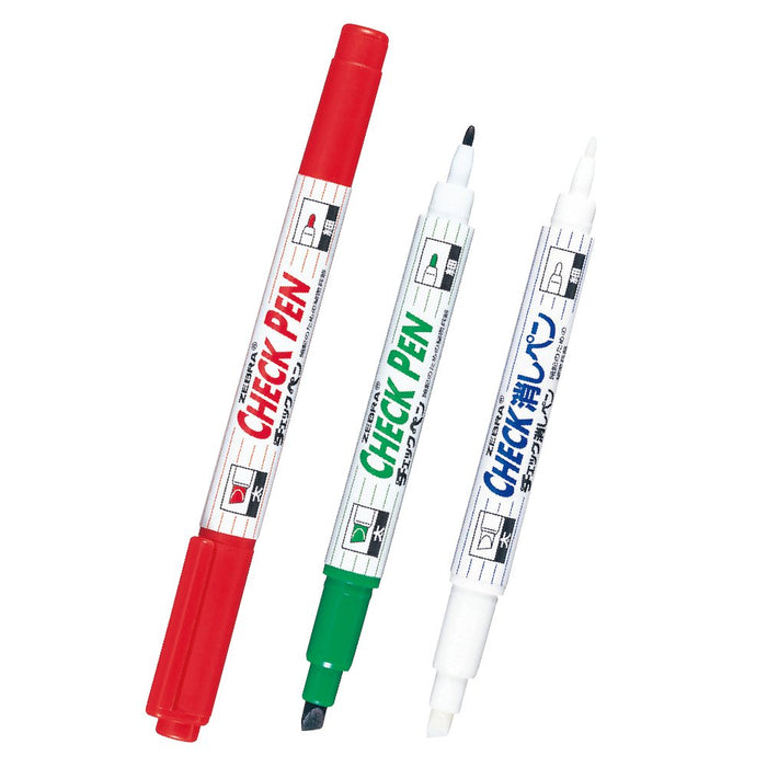 Zebra Memorization Check Eraser Pen Set 10 Pieces B-Mwe-150-Ck