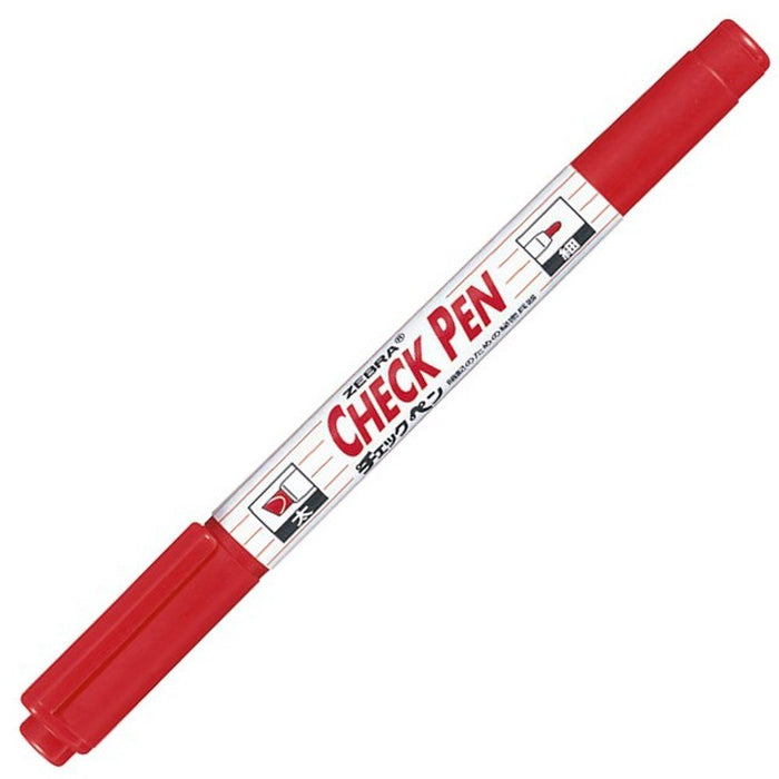 Zebra Red Memorization Check Pen Pack 10 Pieces B-Mw-150-Ck-R Series