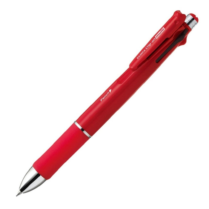 Zebra Multi-Function Pen 4 Colors with Sharp Clip-On Red Model 1000S P-B4Sa3-R