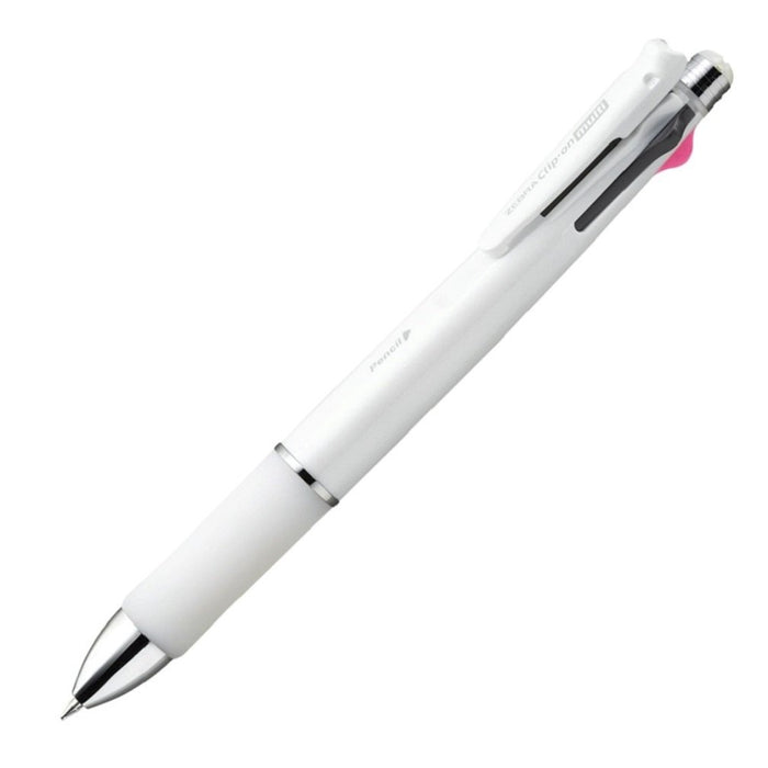 Zebra Multi-Function 4-Color Pen with Sharp Clip-On Model 1000S White P-B4Sa3-W