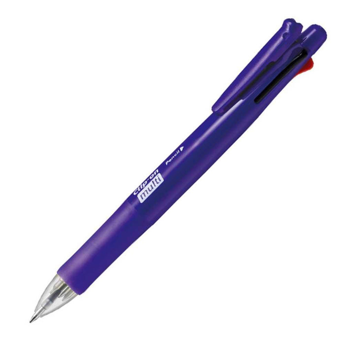 Zebra 10-Pack Multifunction Pen 4 Colors with Sharp Clip-On Elegant Violet B-B4Sa1-Evi